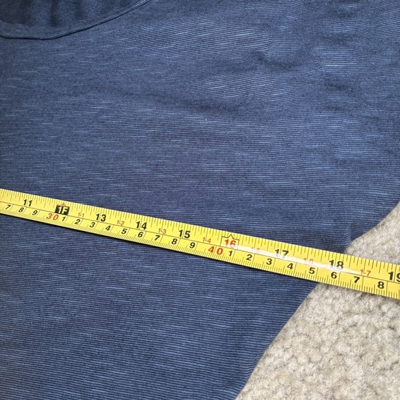 Toad&Co Womens Navy Blue Organic Cotton Short Sleeve Tie A-Line Dress Medium - Picture 4 of 6